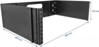 DELOCK 19" Wandhalterung 3 HE faltbar schwarz