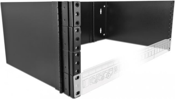 DELOCK 19" Wandhalterung 4 HE faltbar schwarz
