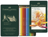 FABER-CASTELL Farbstift Polychromos 12er Metalletui