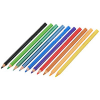 FABER-CASTELL Buntstift Jumbo Grip Dino 8+2 Kartonetui 5er