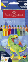 FABER-CASTELL Buntstift Jumbo Grip Dino 8+2 Kartonetui 5er