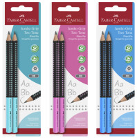 FABER-CASTELL Bleistift Jumbo Grip Two Tone 2xBS BK