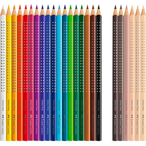 FABER-CASTELL Buntstift Jumbo Grip Skin Tones 18+6