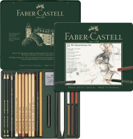 FABER-CASTELL Set Pitt Monochrome medium Metalletui