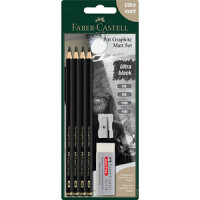 FABER-CASTELL Bleist. Pitt Graphite Matt 2B 6B 10B 14B