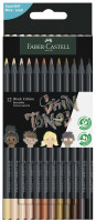 FABER-CASTELL Buntstifte Black Edition Skin Tones 12er