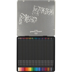 FABER-CASTELL Buntstifte Black Edition 24er Metalletui