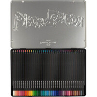FABER-CASTELL Buntstifte Black Edition 36er Metalletui