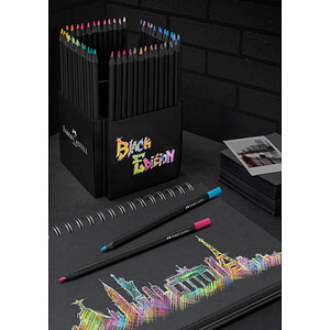 FABER-CASTELL Buntstifte Black Edition 50er Kartonetui