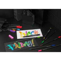 FABER-CASTELL Filzstift Black Edition 20er Etui