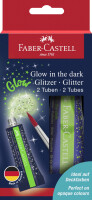 FABER-CASTELL Glitzer Glow in the dark 2x12 ml