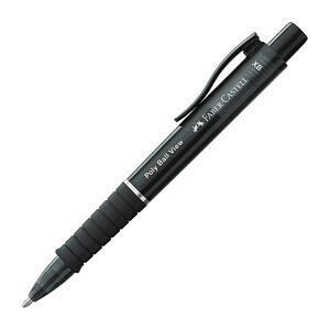 FABER-CASTELL Kugelschreiber Poly Ball View schwarz