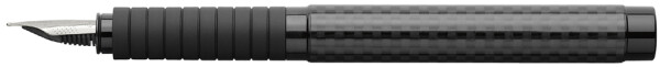 FABER-CASTELL Füller Essentio Black Carbon M