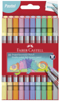 FABER-CASTELL Doppelfasermaler 10er Etui Pastell