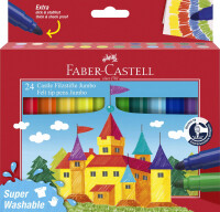 FABER-CASTELL Filzstift Jumbo Sup. Washable 24er