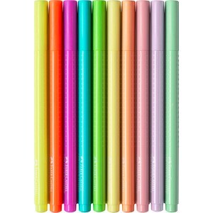 FABER-CASTELL Grip Filzstift Neon + Pastell 10er Etui
