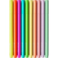 FABER-CASTELL Grip Filzstift Neon + Pastell 10er Etui