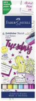 FABER-CASTELL Sketch Marker Gofa 6er Etui Kawaii