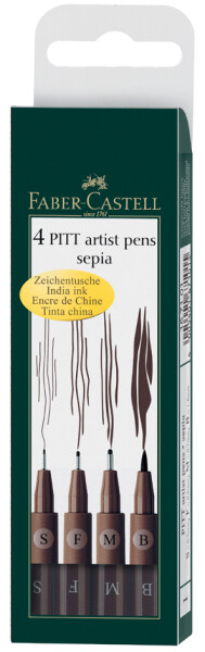 FABER-CASTELL Tuschestift Pitt Artist Pen Farbe 175 4x