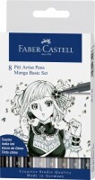 FABER-CASTELL Tuschestift Pitt Artist Pen B Manga 8x