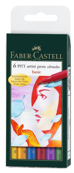 FABER-CASTELL Tuschest. Pitt Artist Pen B Portrait 6x