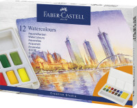 FABER-CASTELL Aquarellfarben in Näpfchen 12er Etui