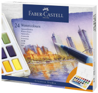 FABER-CASTELL Aquarellfarben in Näpfchen 24er Etui