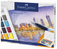 FABER-CASTELL Aquarellfarben in Näpfchen 36er Etui