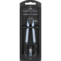 FABER-CASTELL Zirkel Schnellverstellz. Gelen. Grip sky