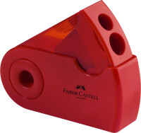FABER-CASTELL Spitzer Doppelspitzdose Sleeve rot/blau
