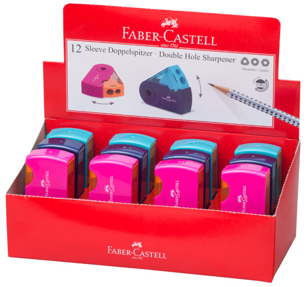 FABER-CASTELL Spitzer Doppelspitzdose Sleeve Trend 19
