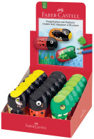 FABER-CASTELL Display Doppelspitzdose Tiermotive