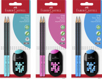 FABER-CASTELL BK 1x Spitzer + 2x BS Grip 2001 Two Tone