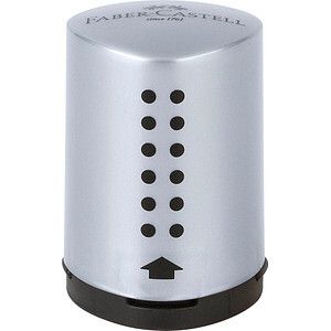 FABER-CASTELL Einfachspitzdose Grip 2001 Mini silber