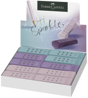 FABER-CASTELL Radierer RollOn Sparkle farbig sortiert