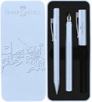 FABER-CASTELL Füller M/KS Set Grip 2010 sky blue
