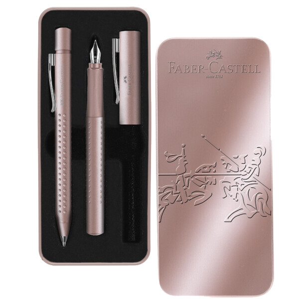 FABER-CASTELL Set Grip 2011 pale rose Füller+KS