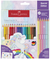 FABER-CASTELL Buntstift Colour Grip Einhorn 18+6