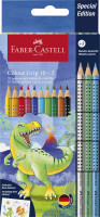 FABER-CASTELL Buntstift Colour Grip Dino 10+3