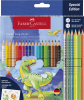 FABER-CASTELL Buntstift Colour Grip Dino 18+6