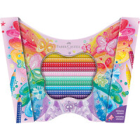 FABER-CASTELL Geschenkset Sparkle Buntst. Schmetterl.