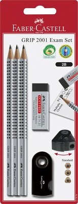 FABER-CASTELL Bleistiftset Grip 2001 EXAM BK