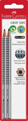 FABER-CASTELL Bleistift Grip 2001 HB 2x BK