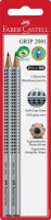 FABER-CASTELL Bleistift Grip 2001 HB 2x BK