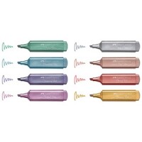 FABER-CASTELL Textmarker TL 46 Metallic 8er Kartonetui