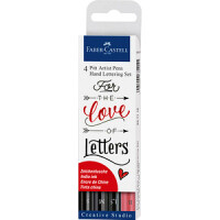 FABER-CASTELL Tuschestift Pitt Artist Pen Lettering 4x