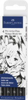 FABER-CASTELL Tuschestift Pitt Artist Pen Manga 4x FR