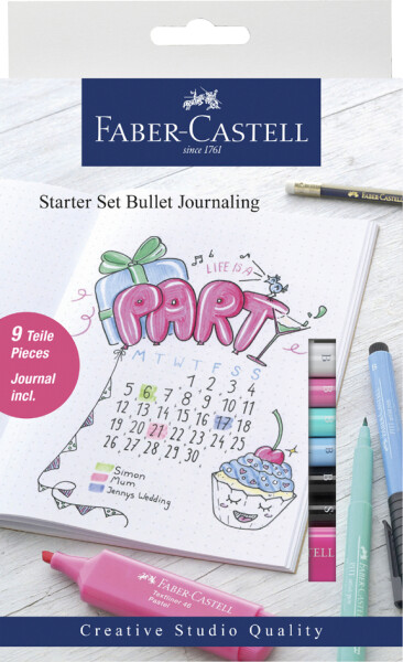 FABER-CASTELL Bullet Journaling Starter Set 9-teilig