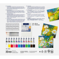 FABER-CASTELL Acrylmalset inkl. Zubehör 18-teilig