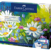 FABER-CASTELL Acrylmalset inkl. Zubehör 18-teilig